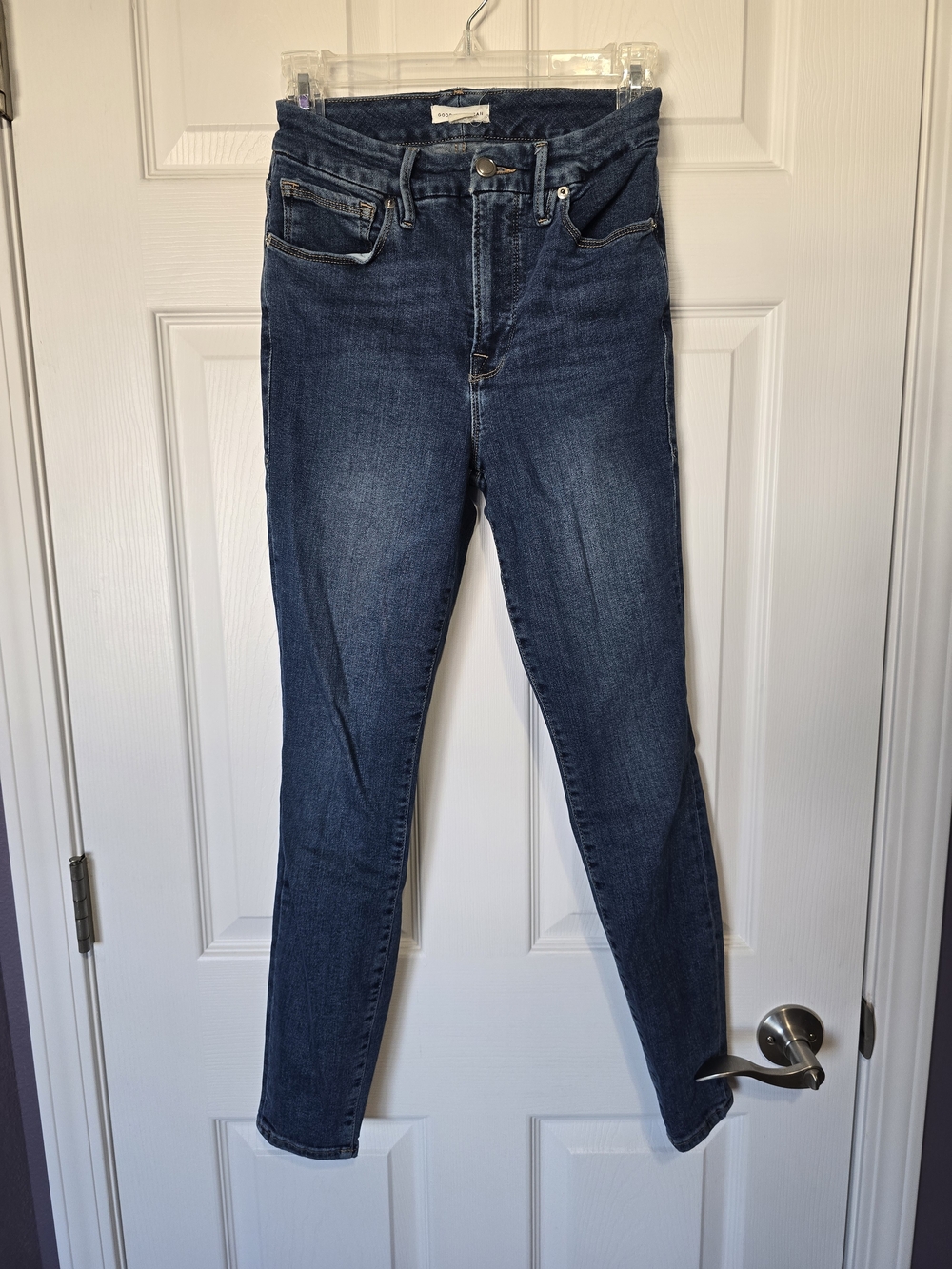Good American Indigo High-Rise Skinny Jeans